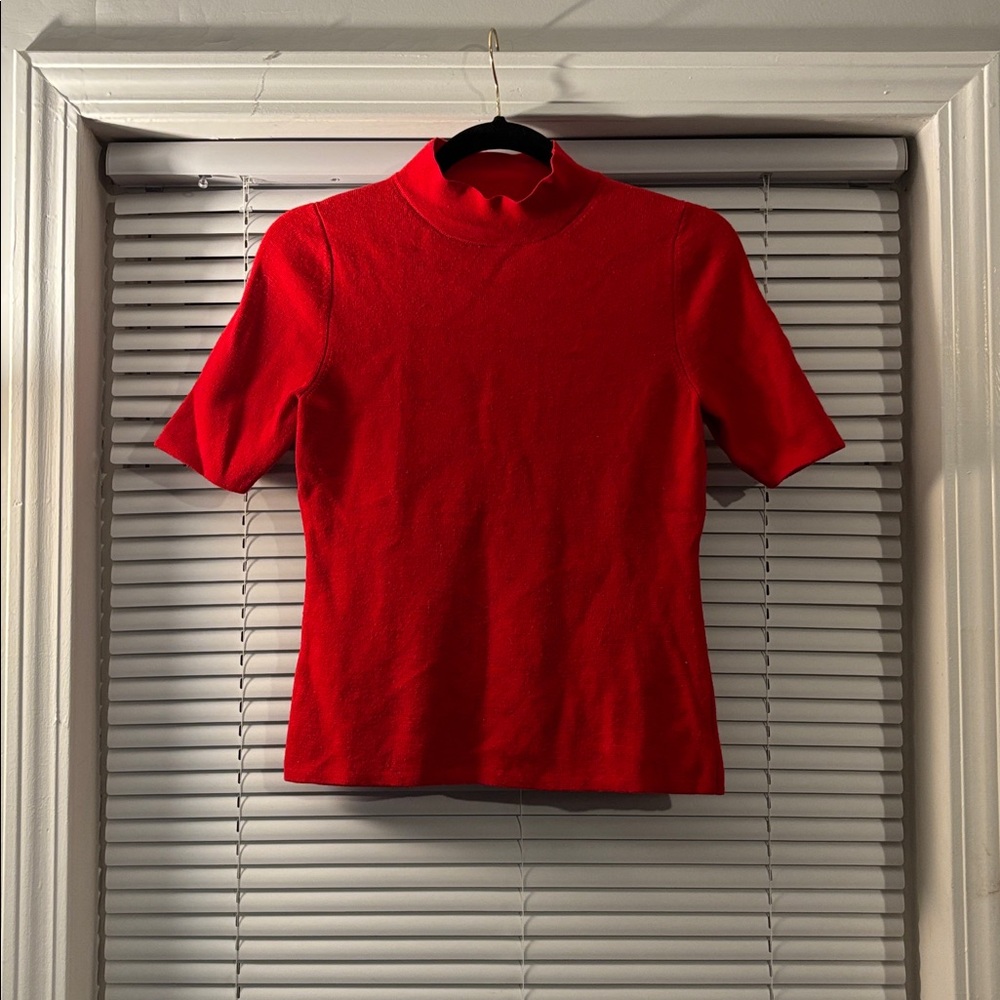 Ann Taylor Red Turtleneck Sweater